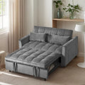 Canapé Futon Moderne en Velours avec Lit Escamotable