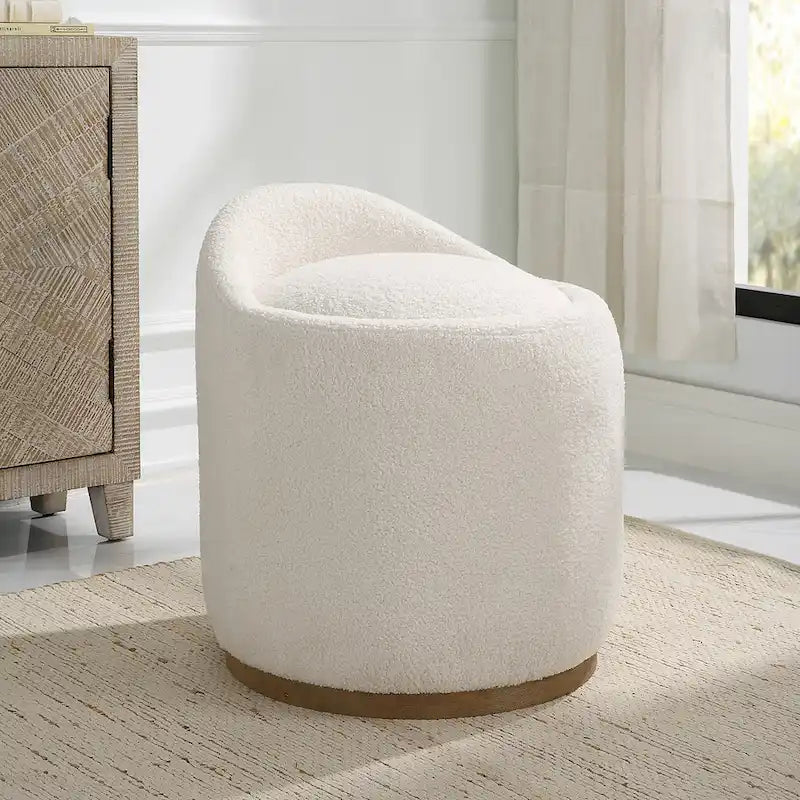 Pouf ottoman pivotant rembourré moelleux