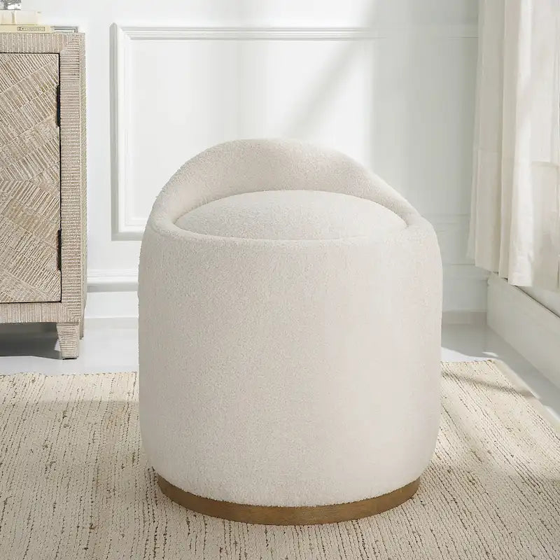 Pouf ottoman pivotant rembourré moelleux