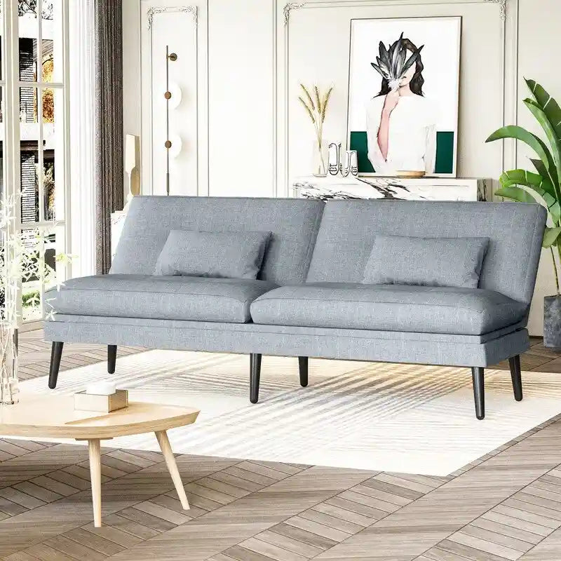Canapé-lit futon convertible, canapé-lit dossier réglable 5 positions