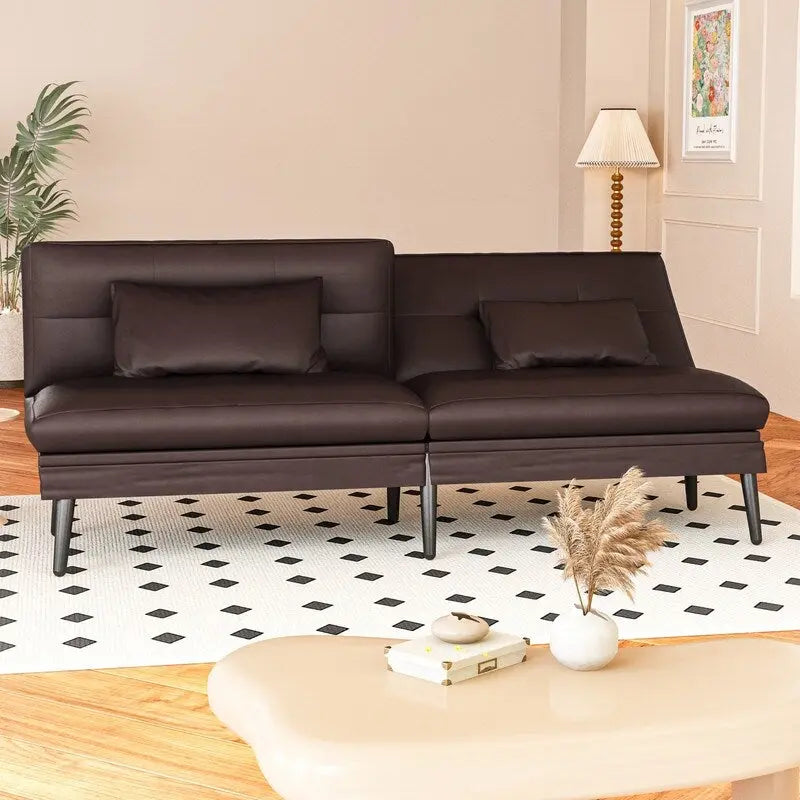 Canapé-lit futon convertible, canapé-lit dossier réglable 5 positions