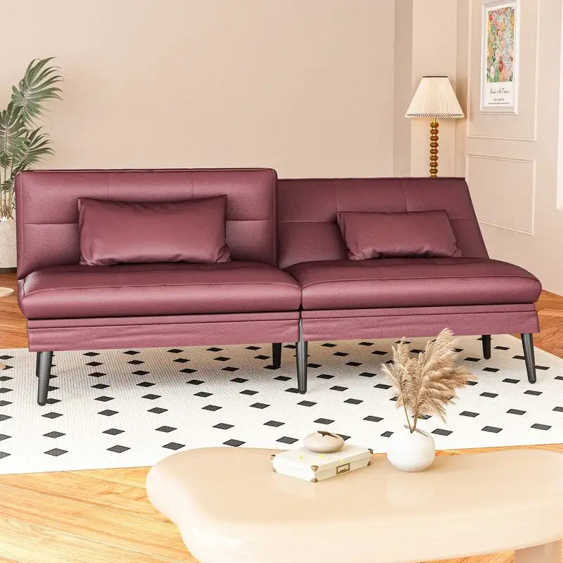 Canapé-lit futon convertible, canapé-lit dossier réglable 5 positions