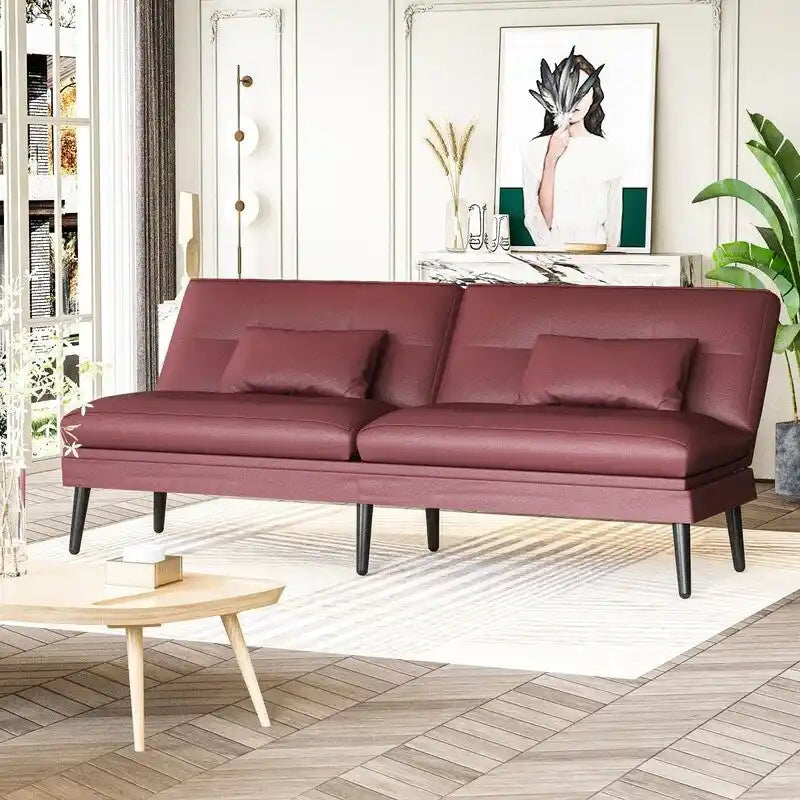 Canapé-lit futon convertible, canapé-lit dossier réglable 5 positions