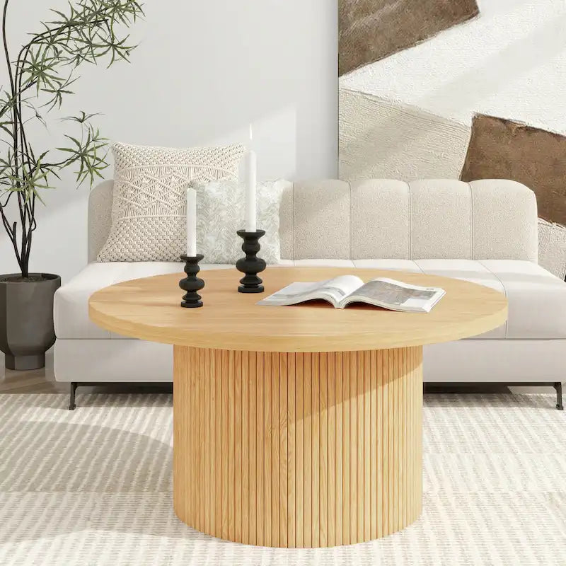 Table basse ronde
Table basse à piètement central