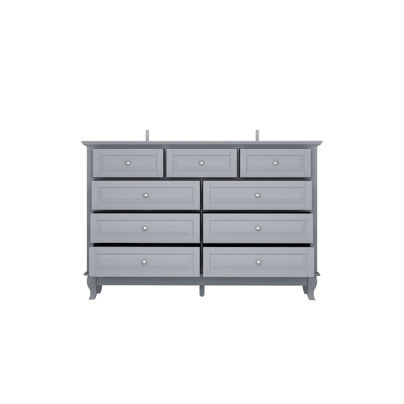 Commode à 9 tiroirs : Commode spacieuse au design épuré, laquée