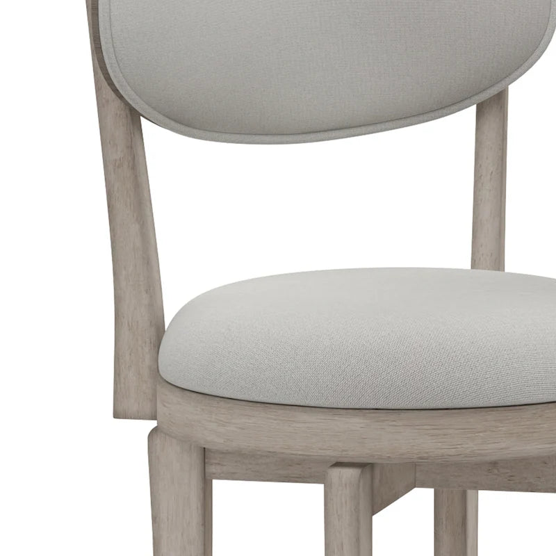 Tabouret de comptoir pivotant en bois rembourré