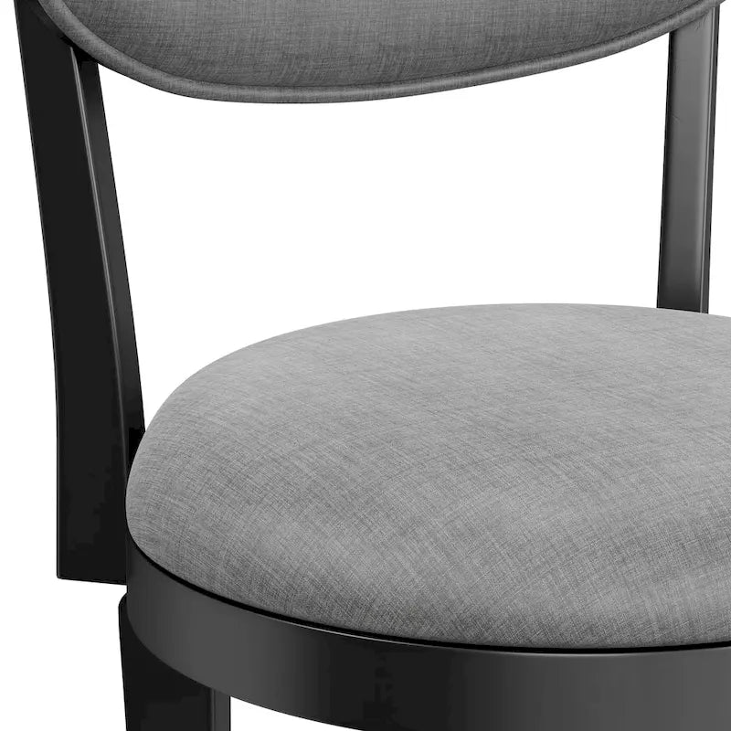 Tabouret de comptoir pivotant en bois rembourré