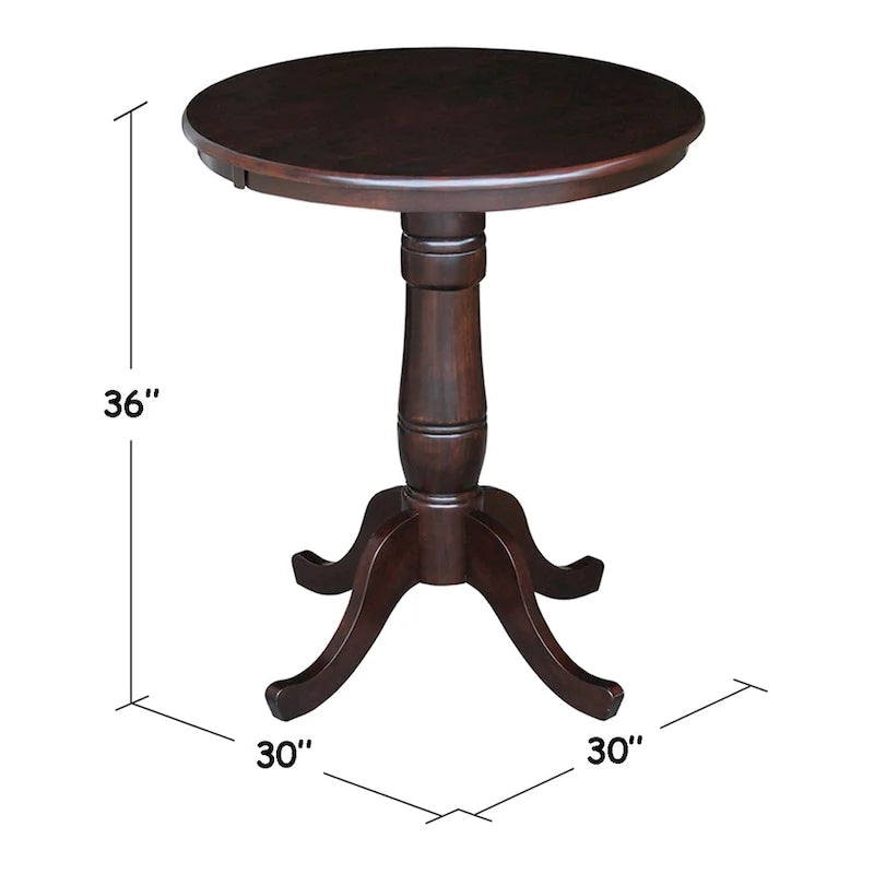 Table piédestal ronde de 30 pouces