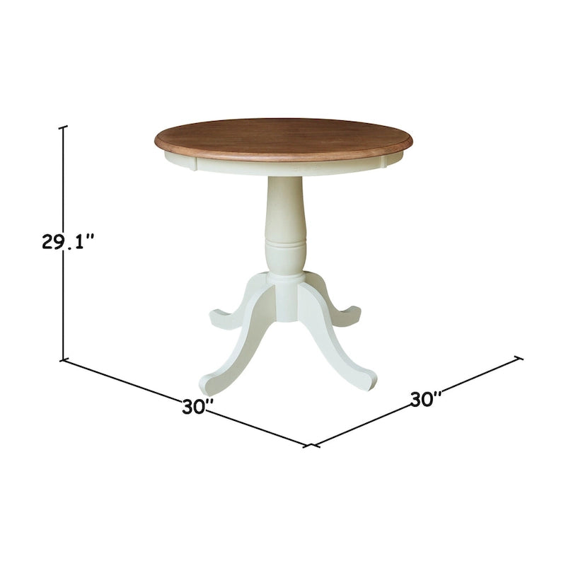 Table piédestal ronde de 30 pouces
