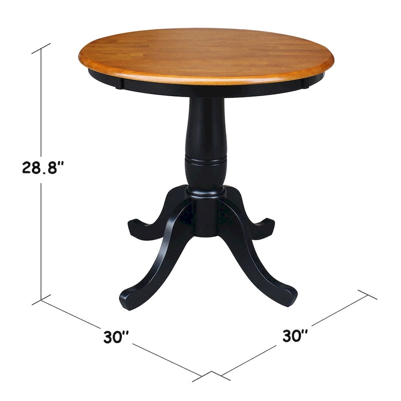 Table piédestal ronde de 30 pouces