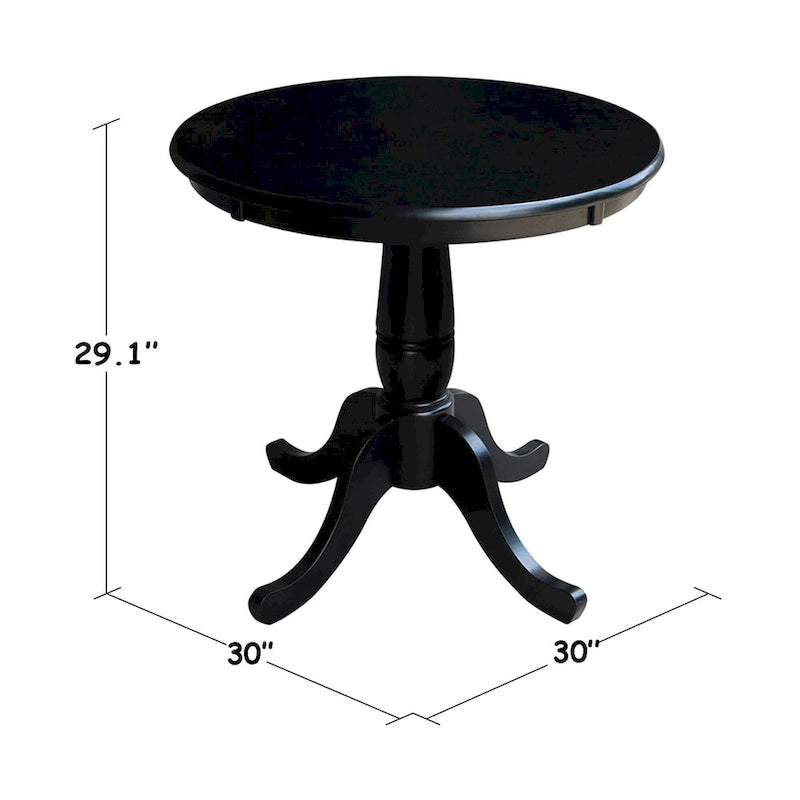 Table piédestal ronde de 30 pouces