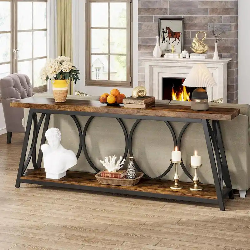 Console extra longue Table d'appoint canapé pour salon