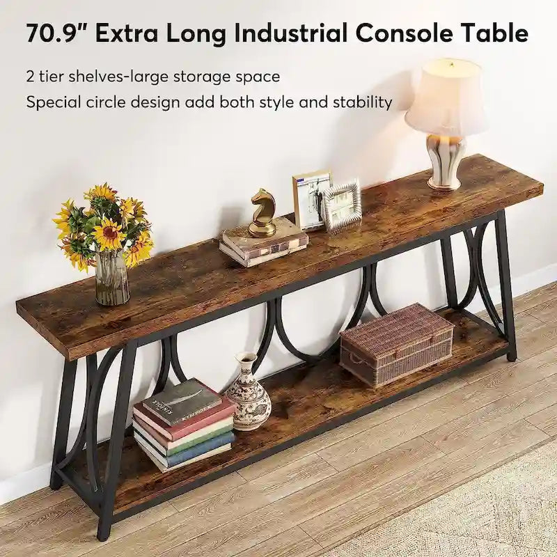 Console extra longue Table d'appoint canapé pour salon
