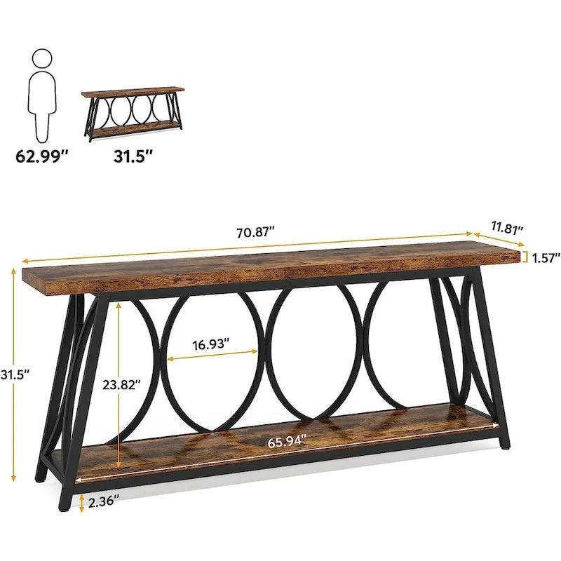 Console extra longue Table d'appoint canapé pour salon