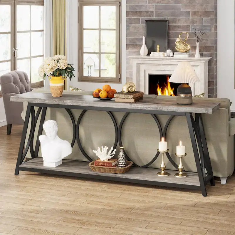 Console extra longue Table d'appoint canapé pour salon
