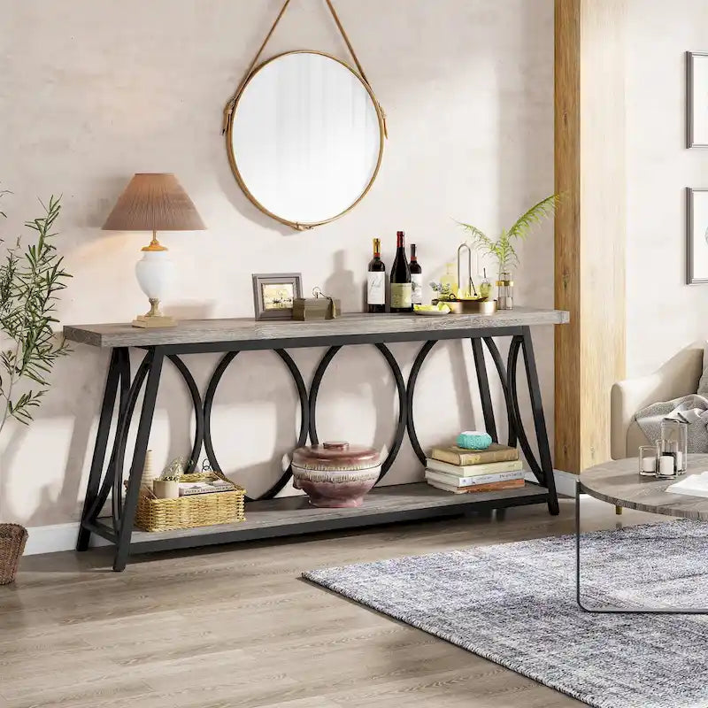 Console extra longue Table d'appoint canapé pour salon