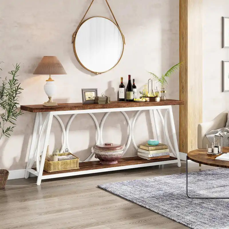 Console extra longue Table d'appoint canapé pour salon