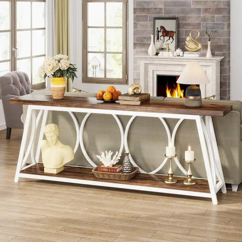 Console extra longue Table d'appoint canapé pour salon