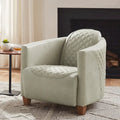 Fauteuil d'appoint industriel rétro en cuir pleine fleur et aluminium