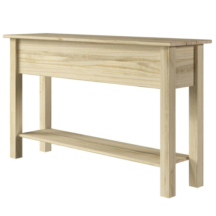 Console de table en bois Wood Hall 3 tiroirs