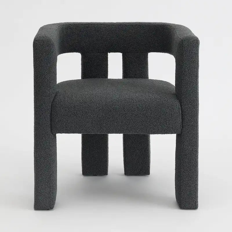 Fauteuil rembourré en bouclette de 61 cm de large (lot de 2)