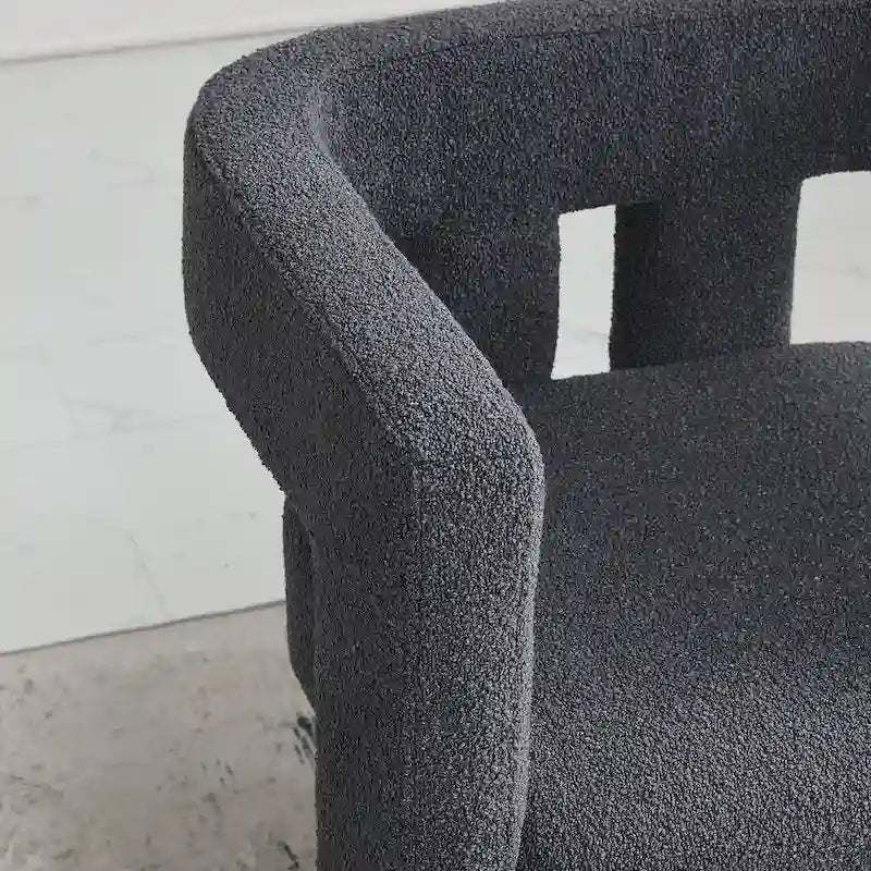 Fauteuil rembourré en bouclette de 61 cm de large (lot de 2)