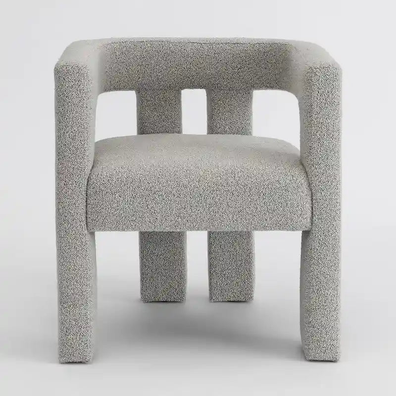 Fauteuil rembourré en bouclette de 61 cm de large (lot de 2)
