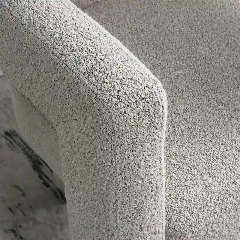 Fauteuil rembourré en bouclette de 61 cm de large (lot de 2)