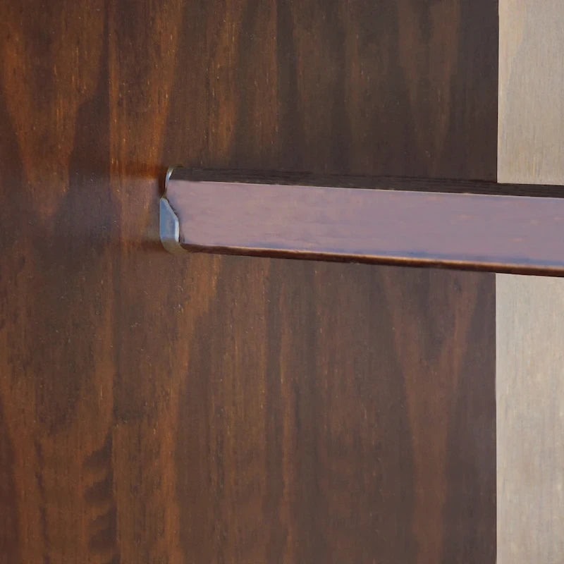 Armoire 3 portes en bois massif avec portes en bois massif ou portes miroir