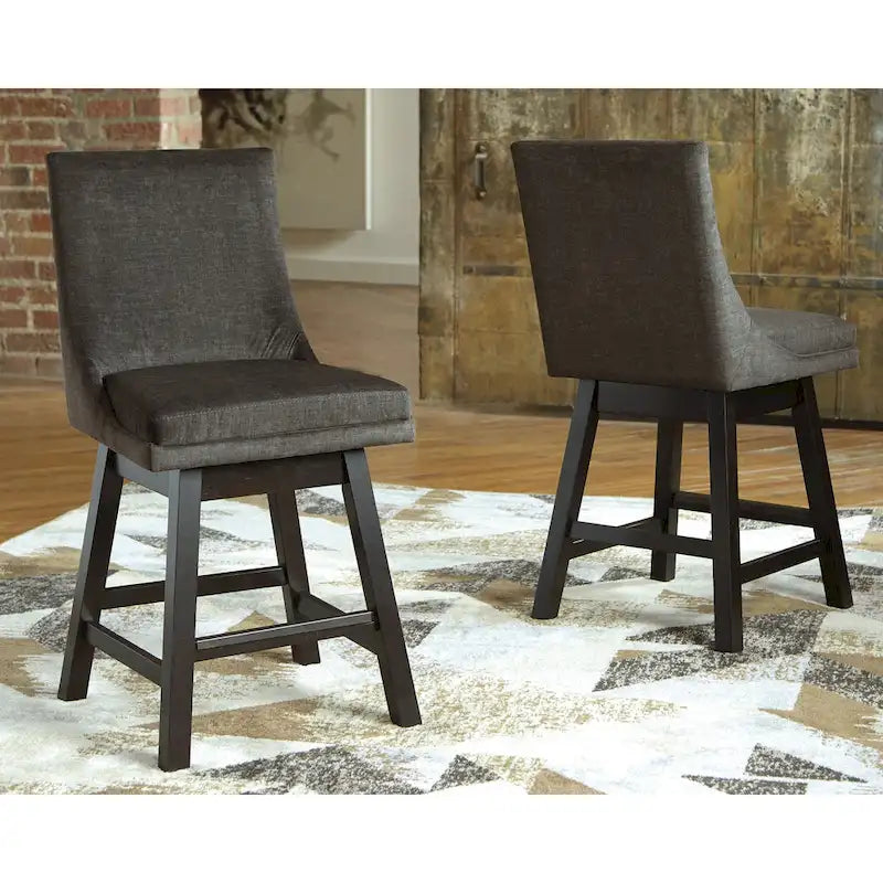 Tabouret pivotant rembourré (lot de 2)