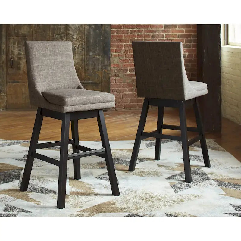 Tabouret pivotant rembourré (lot de 2)