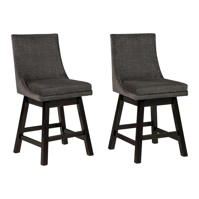 Tabouret pivotant rembourré (lot de 2)