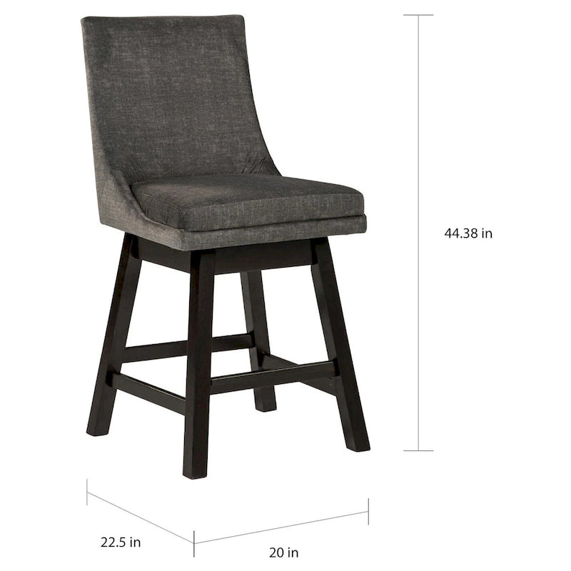 Tabouret pivotant rembourré (lot de 2)