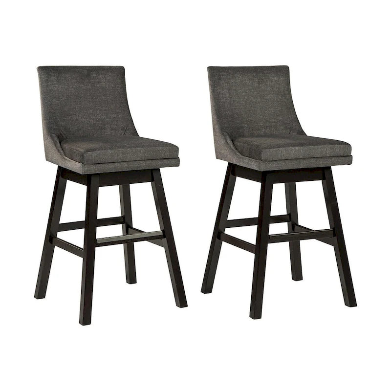 Tabouret pivotant rembourré (lot de 2)