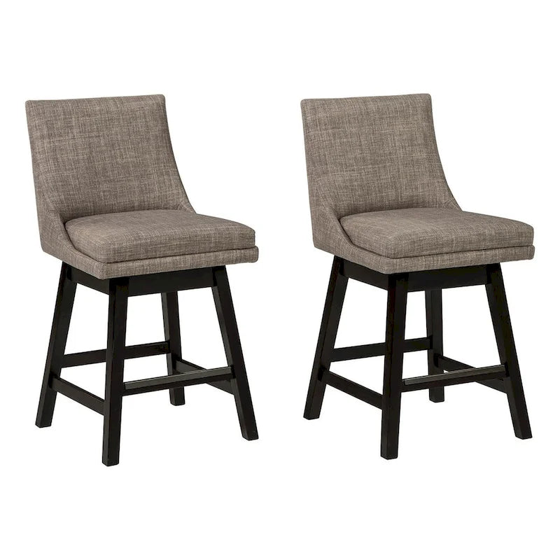 Tabouret pivotant rembourré (lot de 2)