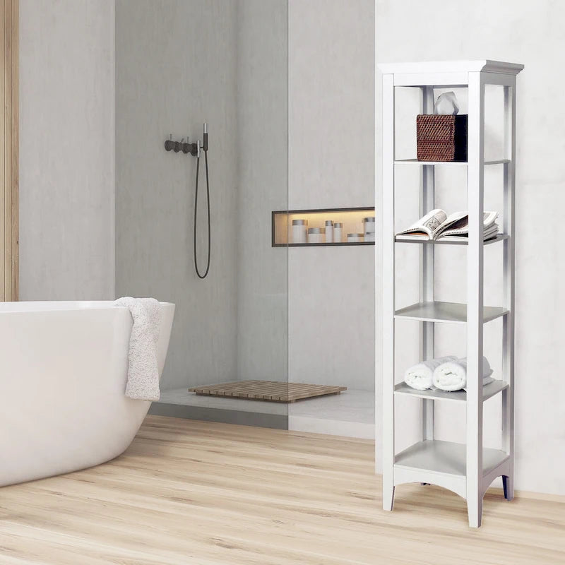 Colonne de rangement à linge autoportante – 13L x 15P x 63H
