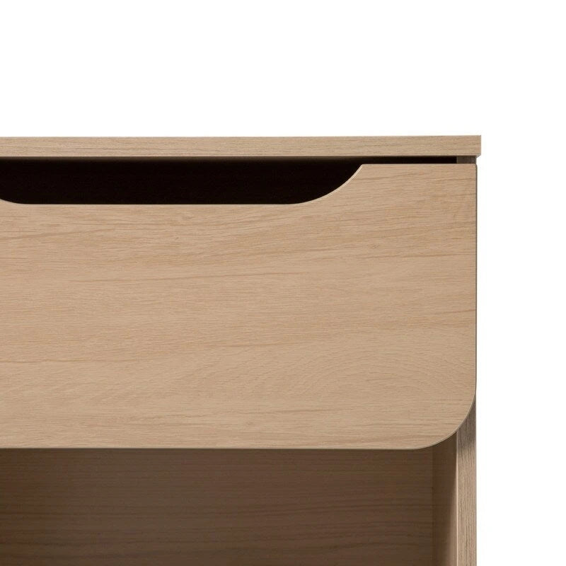 Table de chevet minimaliste moderne avec 1 tiroir et casier de rangement