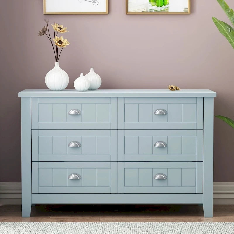Commode moderne à tiroirs avec cadre en bois massif