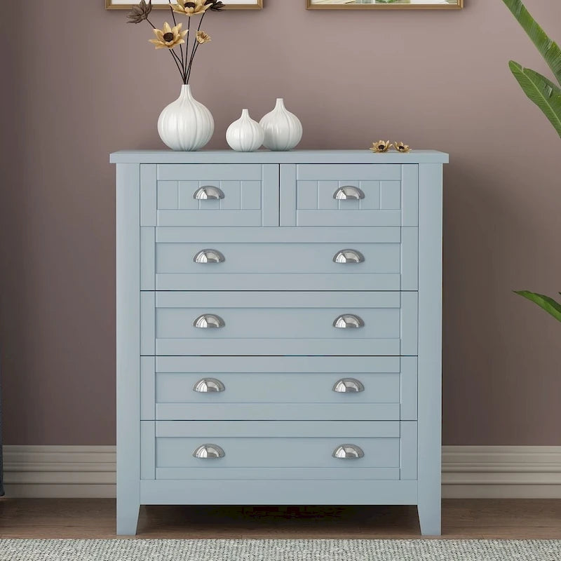 Commode moderne à tiroirs avec cadre en bois massif