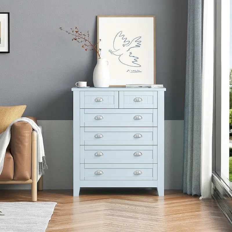 Commode moderne à tiroirs avec cadre en bois massif