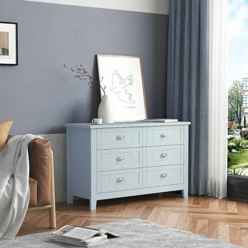 Commode moderne à tiroirs avec cadre en bois massif