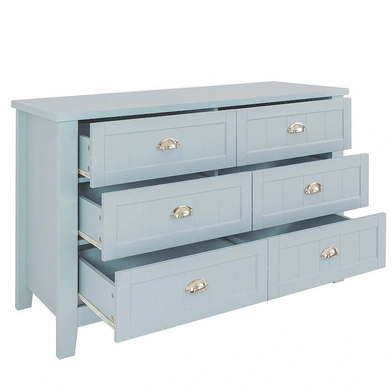 Commode moderne à tiroirs avec cadre en bois massif