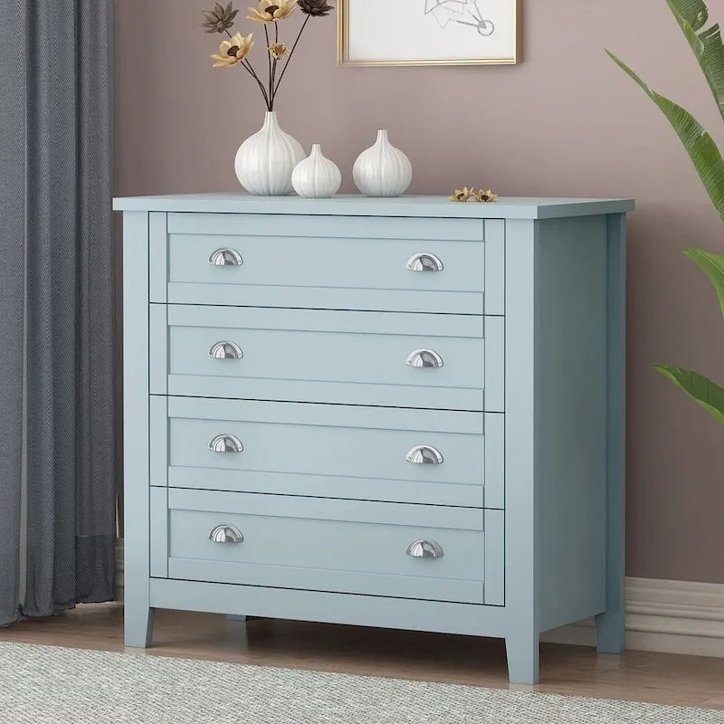 Commode moderne à tiroirs avec cadre en bois massif