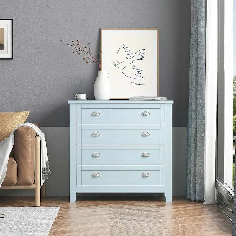 Commode moderne à tiroirs avec cadre en bois massif