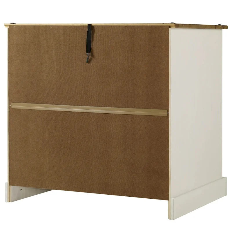 Buffet en bois modèle maison et bureau en blanc vieilli