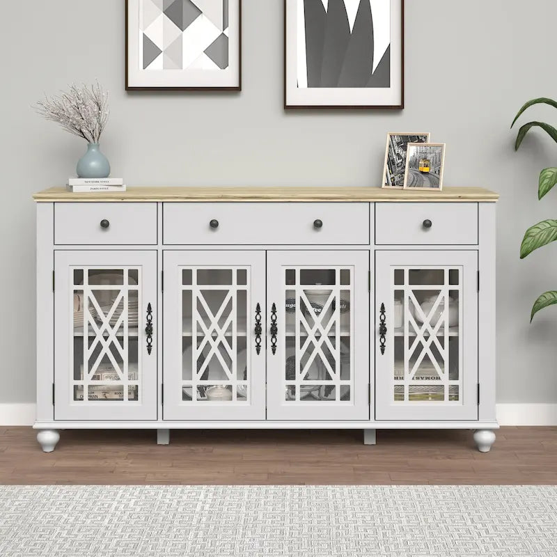 Buffet/Bahut de cuisine vintage avec 63 tiroirs