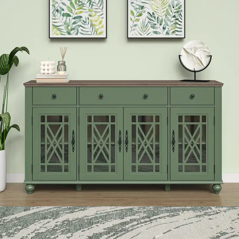 Buffet/Bahut de cuisine vintage avec 63 tiroirs