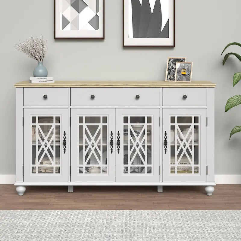 Buffet/Bahut de cuisine vintage avec 63 tiroirs
