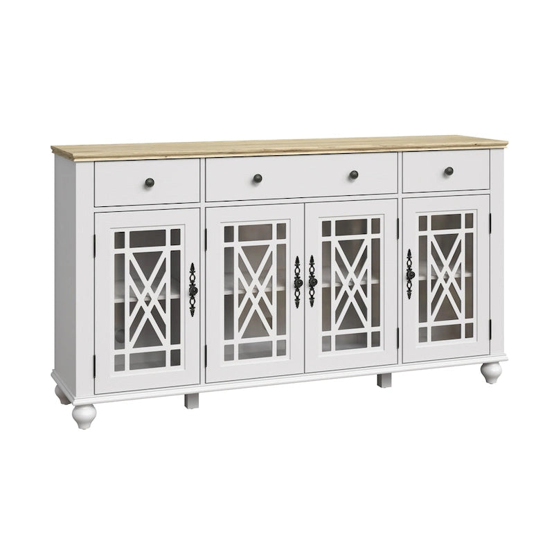Buffet/Bahut de cuisine vintage avec 63 tiroirs
