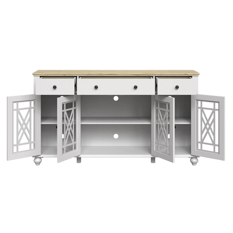 Buffet/Bahut de cuisine vintage avec 63 tiroirs